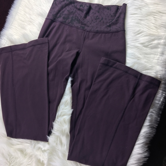 Lululemon Pants - Lululemon High Waist Groove Flare pants purple 6